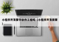 小程序开发要学软件工程吗（小程序开发需要）